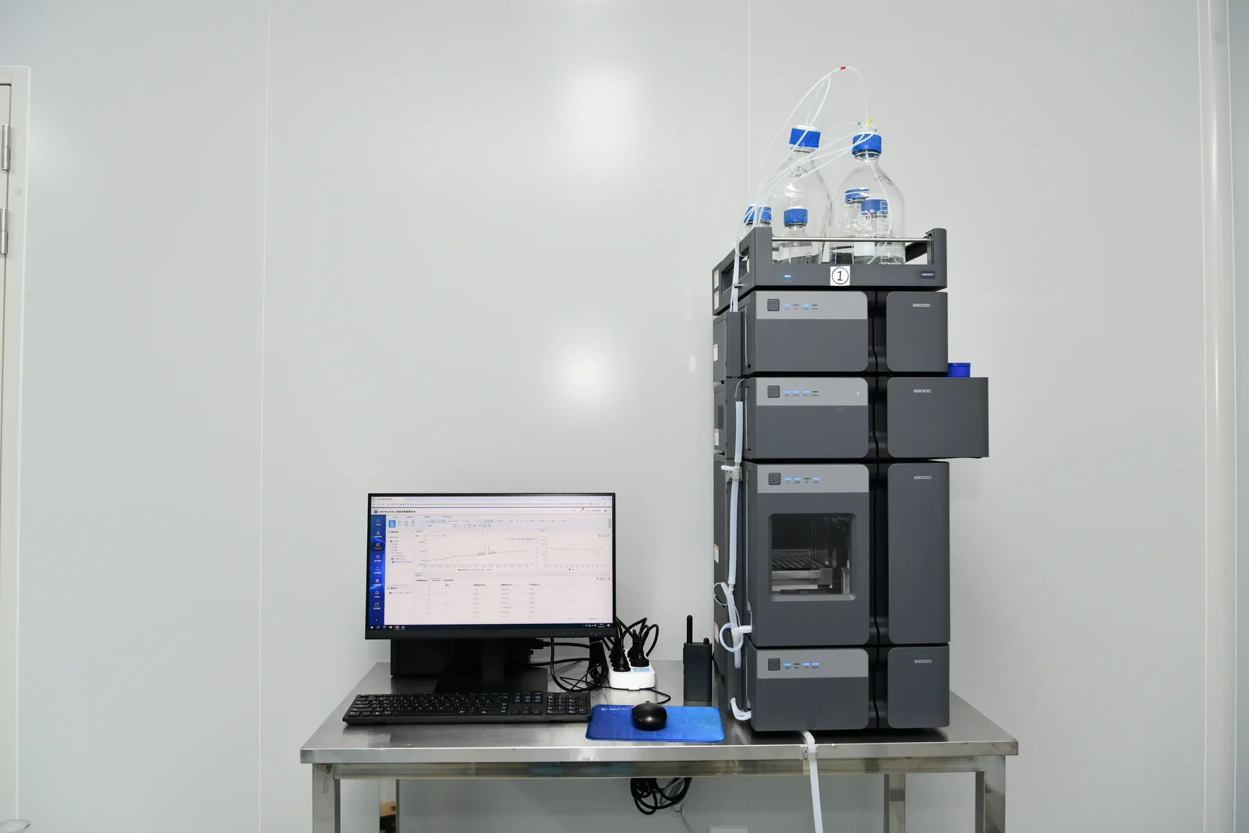 HPLC analytical workstation in the quality control laboratory